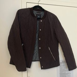 Gap Maroon Quilted Jacket